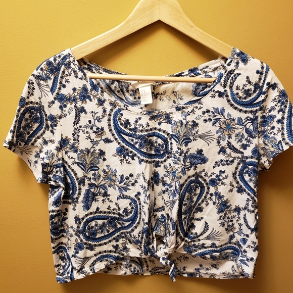 H&M Paisley crop top - Picture 1 of 4